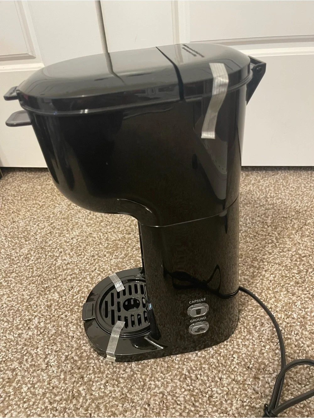 Mainstays Single-Serve Black Coffee Maker |14oz | Black - Picture 4 of 9